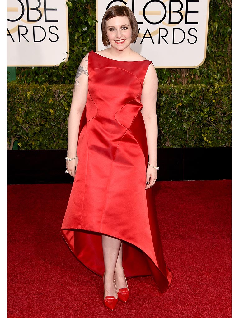 Lena Dunham In Zac Posen