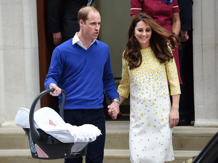 Kate Royal Baby look yellow dress