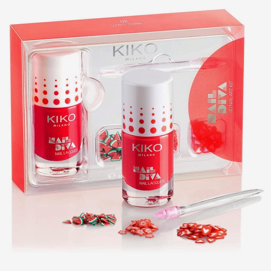 Nail Diva 3D Kit. Colore Loveely Coral (8,90 € sullo store online)