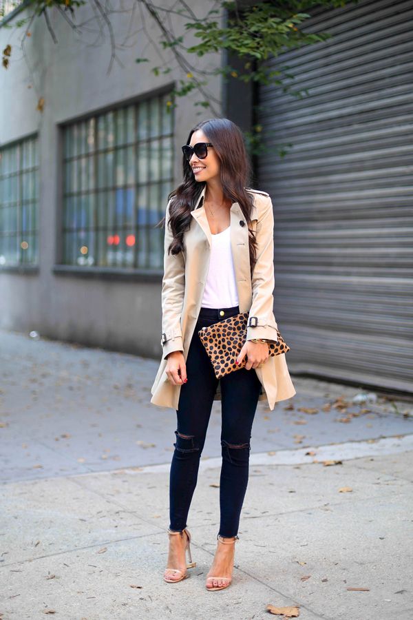 trench coat outfit elegante