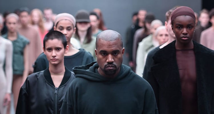 NEW YORK, NY - FEBRUARY 12: Kanye West on the runway at the adidas Originals x Kanye West YEEZY SEASON 1 fashion show during New York Fashion Week Fall 2015 at Skylight Clarkson Sq on February 12, 2015 in New York City. (Photo by Theo Wargo/Getty Images for adidas)