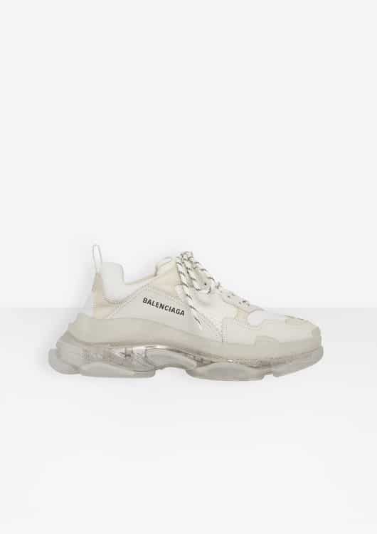 chuncky sneakers balenciaga bianco
